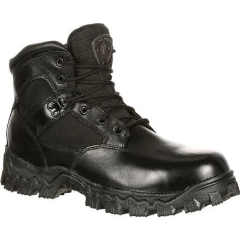 Men's work & safety boots with a gusseted tongue to keep out debrisRocky Men's Alpha Force Composite Toe Waterproof Public Service Boots FQ0006167