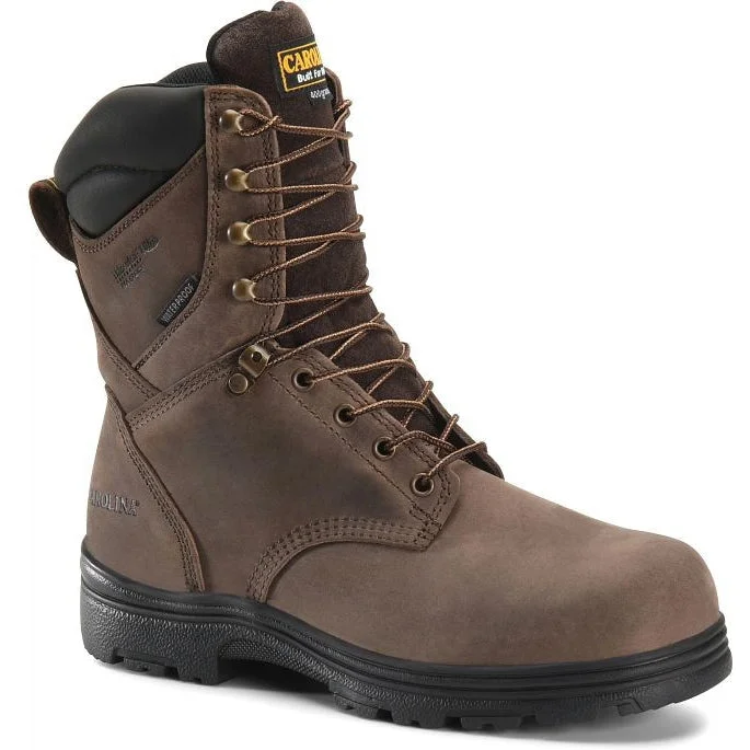 Men's insulated work & safety boots for cold - climate workCarolina Men's Surveyor 8" Insulated Waterproof Work Boot -Brown- CA3034