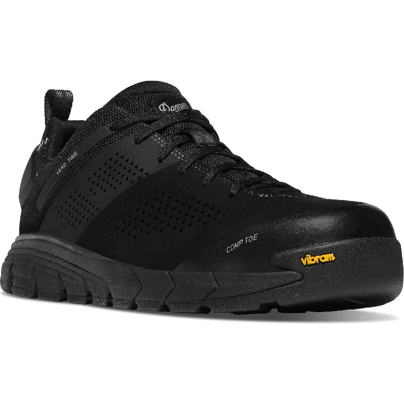 Men's work & safety boots with a flame - resistant upper for firefighting or welding workDanner Men's Lead Time 3" Comp Toe Lace Up Work Boot -Black- 12401