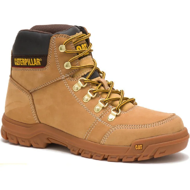 Men's work & safety boots with a padded collar for ankle comfortCAT Men's Outline 6" Work Boot - Wheat - P74086