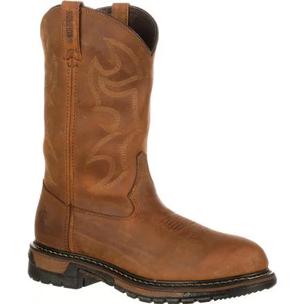 Men's work & safety boots with a gusseted tongue to keep out debrisROCKY ORIGINAL RIDE BRANSON WATERPROOF WESTERN BOOTS STYLE FQ0002733