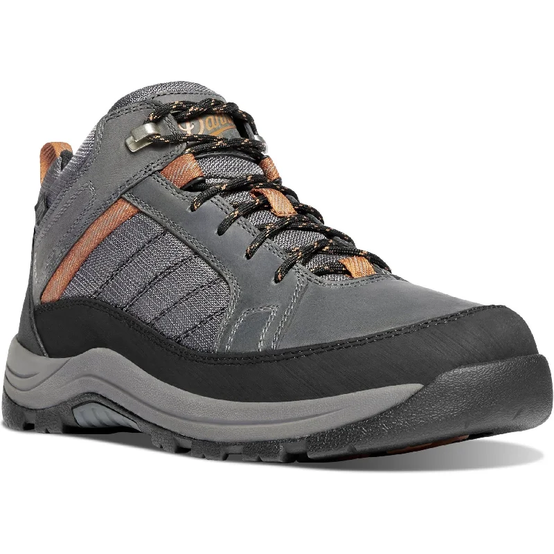 Men's work & safety boots with a durable rubber outsole for traction on rough terrainDanner Men's Riverside 4.5" Soft Toe WP Hiking Work Boot- Gray - 15341