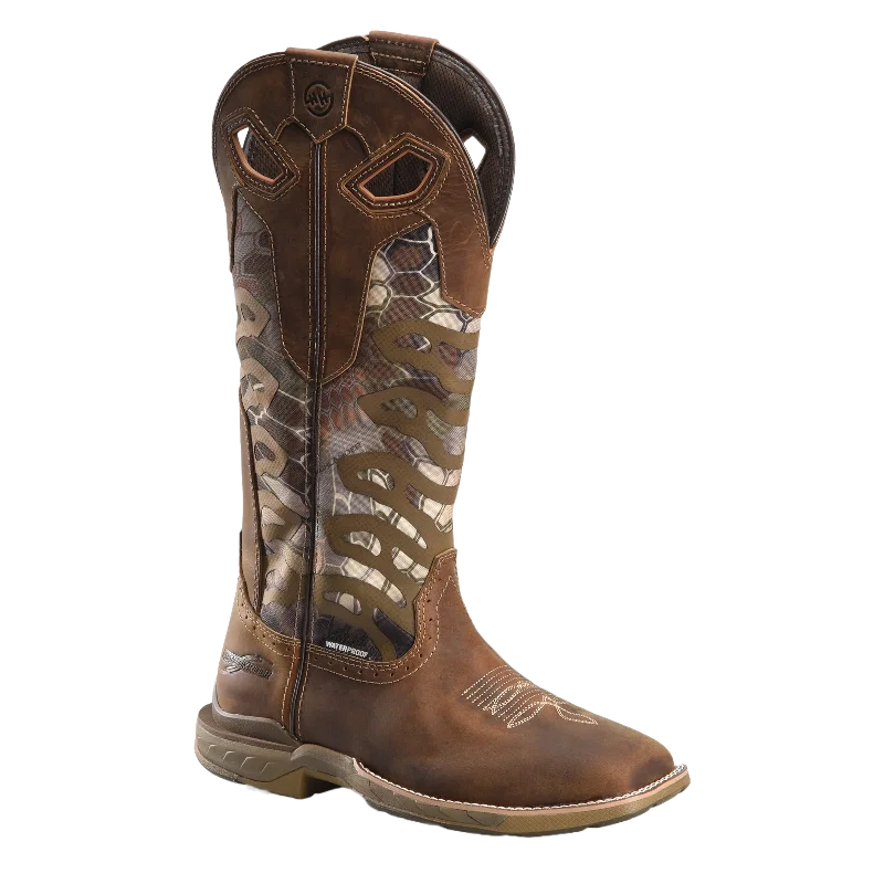 Men's work & safety boots with a reflective strip for low - light visibilityPhantom Rider by Double H Men's 16" Waterproof Snake Boots DH5390