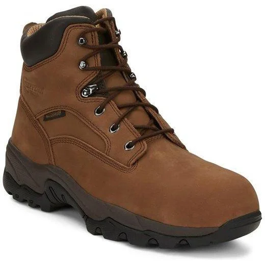 Men's shock - absorbing work & safety boots for long - hours standingChippewa Men's Graeme 6" Comp Toe WP Lace-Up Work Boot - Brown - 55161