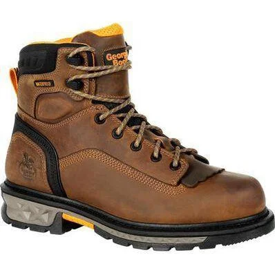 Men's insulated work & safety boots for cold - climate workGeorgia Men's LTX 6" Comp Toe WP Carbo-Tec Work Boot- Brown - GB00391