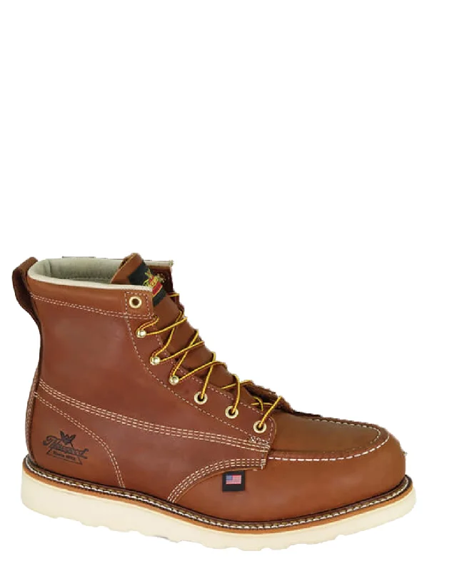 Men's work & safety boots with a moisture - wicking lining for dry feetMen's American Heritage Safety Moc Toe Maxwear Wedge Work Boots