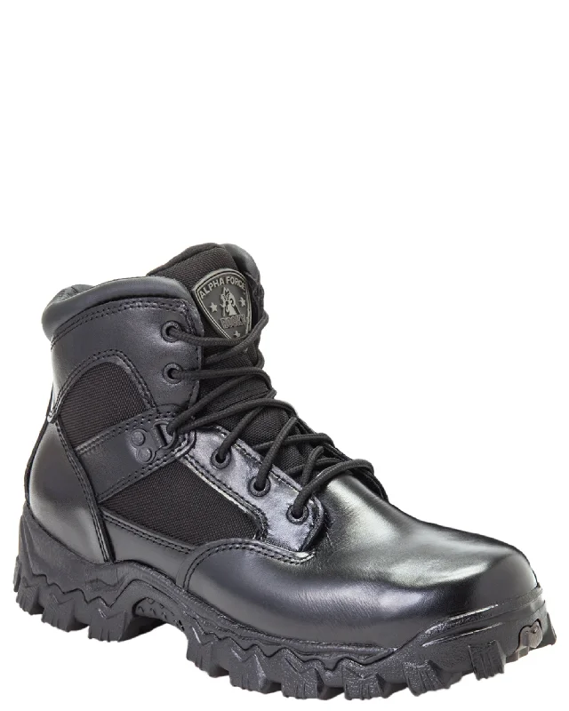 Men's work & safety boots with a chemical - resistant rubber soleMen's Alpha Force Waterproof Public Service Boots