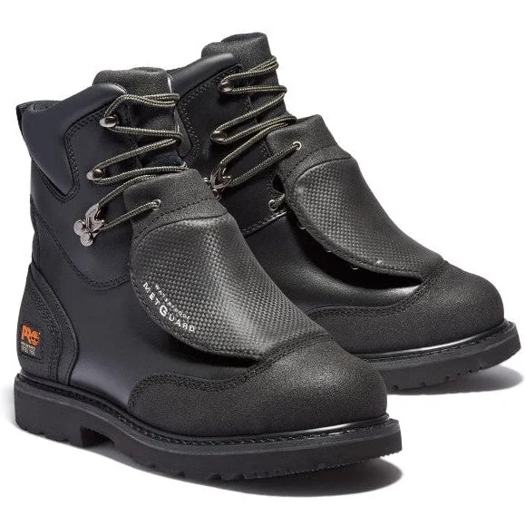 Men's electrical - hazard resistant work & safety boots with composite toeTimberland PRO Men's 8" Stl Toe WP Ext Metguard Work Boot TB153530001