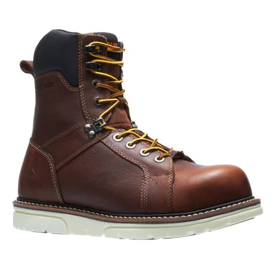 Men's electrical - hazard resistant work & safety boots with composite toeWolverine I-90 8" Wedge Work Boot CT