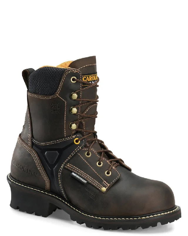 Men's waterproof steel - toe work & safety boots for wet environmentsMen's Timber Comp-Toe Logger Work Boots