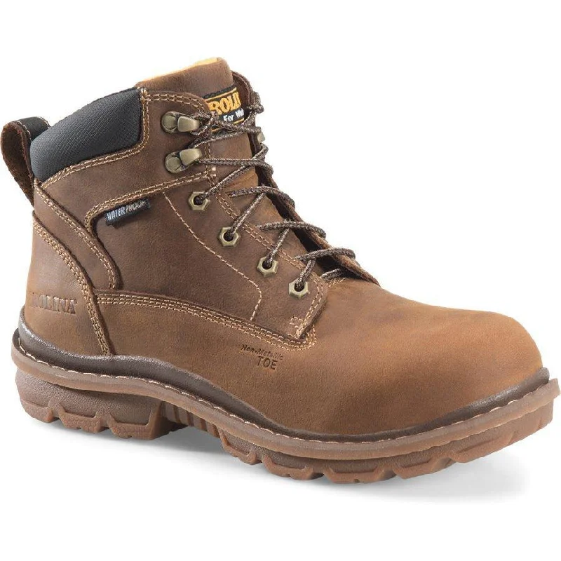 Men's heat - resistant work & safety boots for foundry jobsCarolina Men's Dormite 6" Comp Toe WP Work Boot - Dark Brown - CA3558