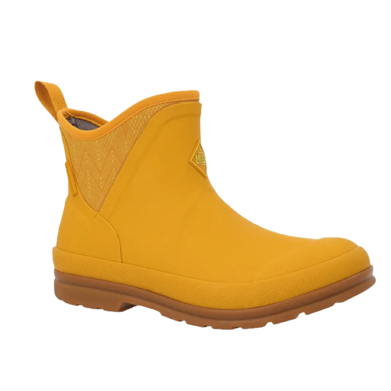 Men's water - repellent leather work & safety boots for outdoor workMuck Boot Company® Ladies Yellow Pull On Waterproof Ankle Boots OAW8DOT