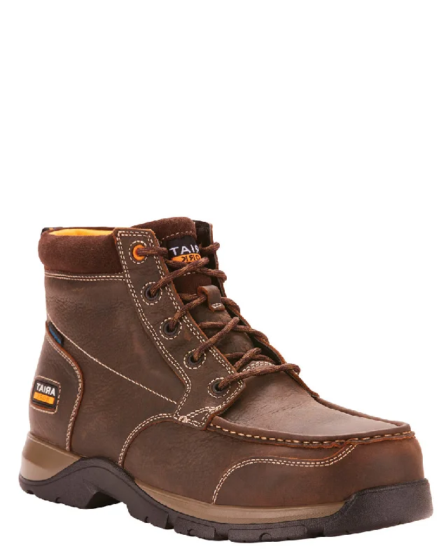 Men's work & safety boots with a reinforced heel counter for stabilityMens Edge LTE Chukka H20 Comp-Toe Lace-Up Boots