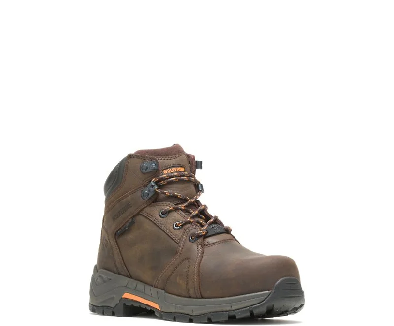 Men's work & safety boots with a chemical - resistant rubber soleWolverine Contractor 6" WP CT