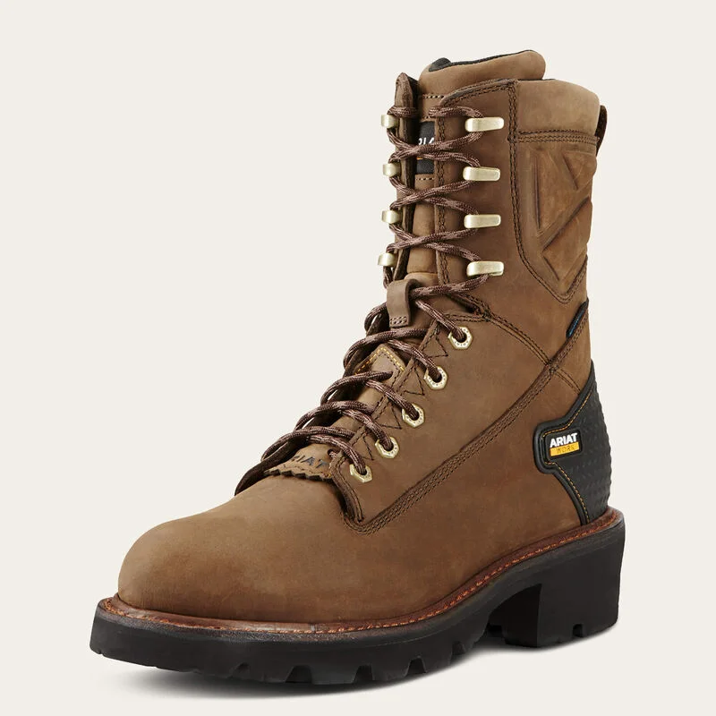 Men's work & safety boots with a chemical - resistant rubber soleAriat Powerline 8" Waterproof Work Boot Style 10018563