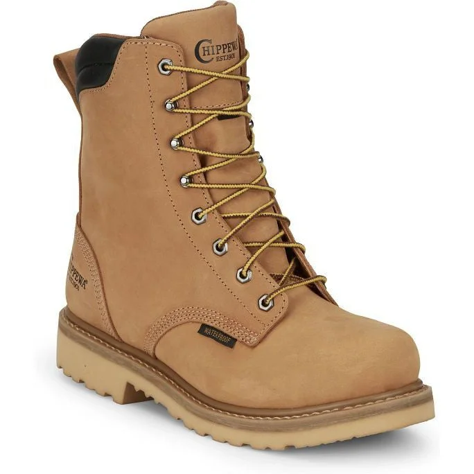 Men's carbon fiber toe work & safety boots for lightweight protectionChippewa Men's Northbound 8" WP 400G Insulated Work Boot -Wheat- NC2503