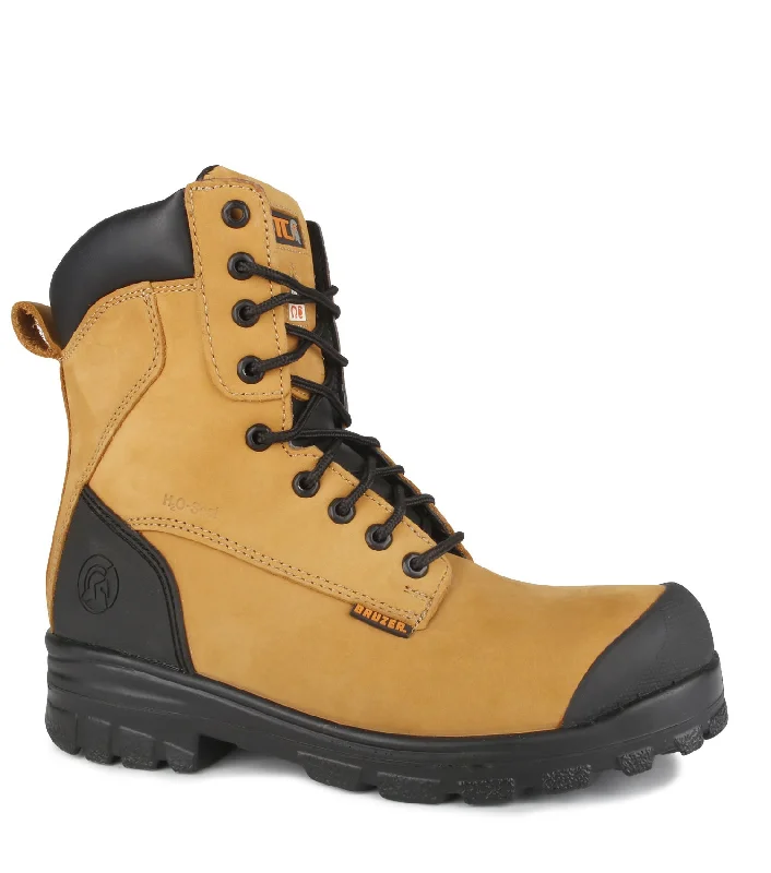 Men's water - repellent leather work & safety boots for outdoor workMaster, Tan | 8" Nubuck Leather Work Boots