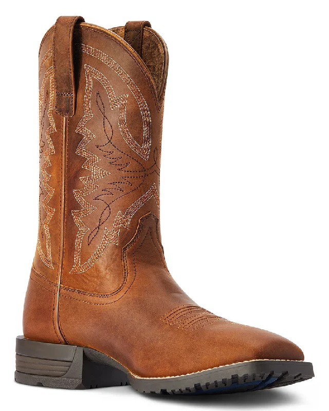 Men's slip - resistant work & safety boots for oily surfacesMen's Hybrid Ranchwork Western Boots