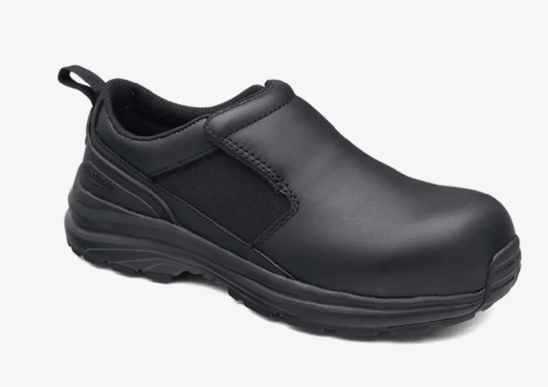 Men's work & safety boots with a reflective strip for low - light visibilityBLUNDSTONE 886 Ladies Slip on Safety Shoe