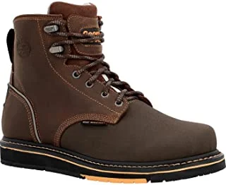 Men's water - repellent leather work & safety boots for outdoor workGeorgia Boot Men's Boot AMP LT Power Wedge Composite Toe Work Boots GB00519