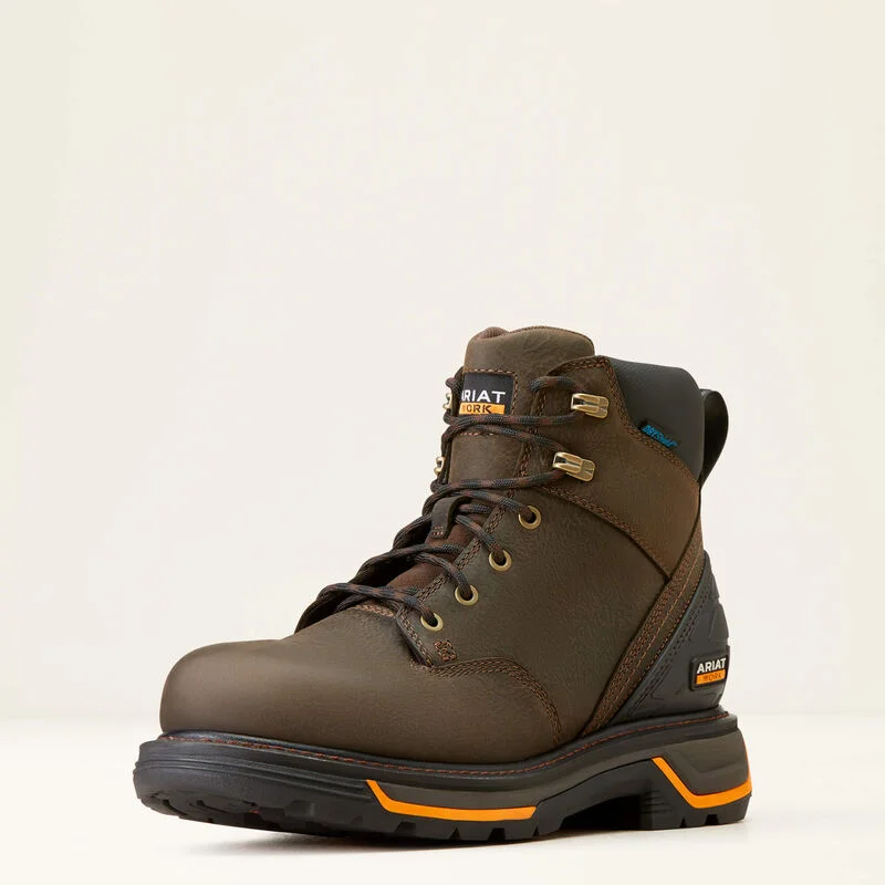 Men's work & safety boots with a quick - lace system for easy on and offAriat Mens Big Rig H2O Work Boot Style 10042551