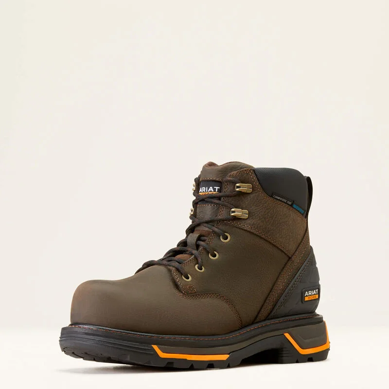 Men's work & safety boots with a chemical - resistant rubber soleAriat Mens Big Rig Composite Toe Work Boot Style 10042550