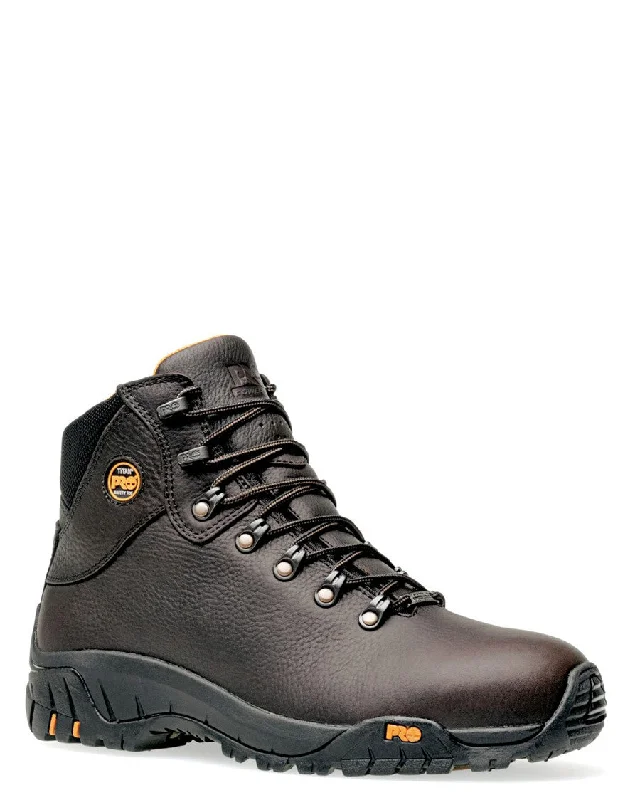 Men's work & safety boots with a high - traction lug pattern for uneven groundMens Pro Titan Trekker Waterproof Lace-Up Boots