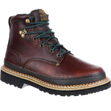 Men's work & safety boots with a toe cap made of aluminum alloyGeorgia Men's Giant 6" Work Boot - Brown - G6274