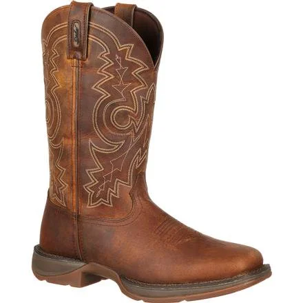 Men's work & safety boots with a quick - lace system for easy on and offDurango Men's Rebel Chocolate Boot/DB4443