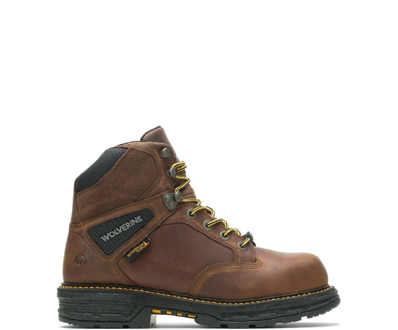 Men's work & safety boots with a durable rubber outsole for traction on rough terrainWolverine Hellcat UltraSpring 6" Safety