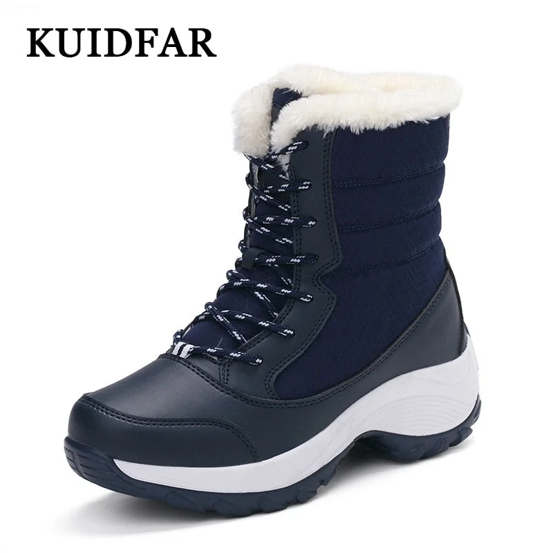 Men's slip - resistant work & safety boots for oily surfacesWomen Shoes 2019 KUIDFAR Women Boots Warm Winter Boots Ankle Botas Cotton Waterproof Winter Shoes Fashion Snow Boots