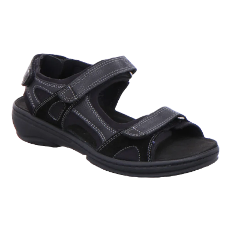 Men's sandals in a neutral color like black or brownMen's sandals in a neutral color like black or brownRomy