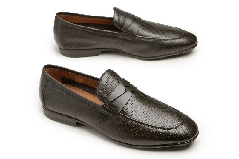 Men's loafers with a low - heeled designMen's loafers with a low - heeled designLOGO 1086 GRN