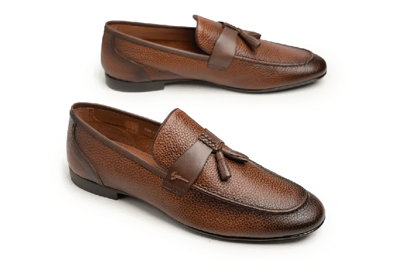 Men's leather loafers with a penny slotMen's leather loafers with a penny slotLOGO 9508 BRA