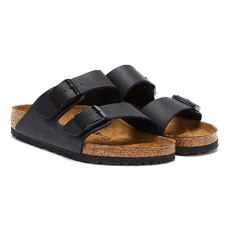 Men's sandals with a flexible sole for easy movementMen's sandals with a flexible sole for easy movementBirkenstock Arizona Birko-Flor Mens Black Regular Sandals