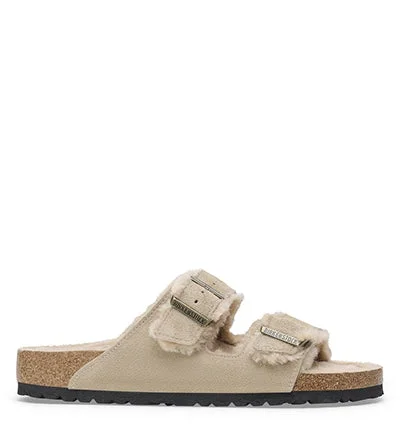 Men's sandals with a perforated leather upper for ventilationMen's sandals with a perforated leather upper for ventilationBIRKENSTOCK ARIZONA SHEARLING MINK