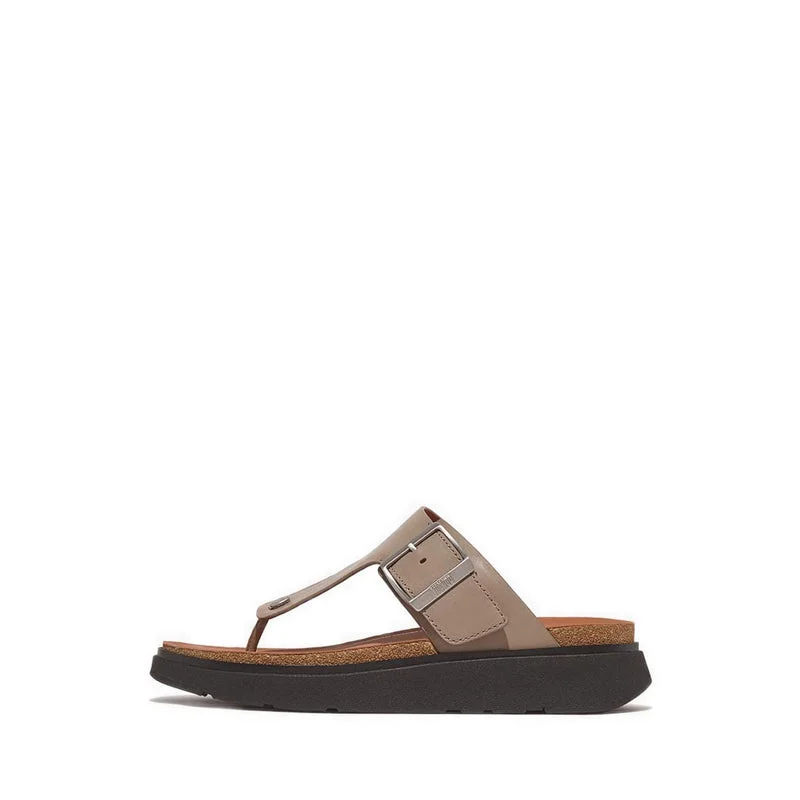 Men's sandals with a padded heelMen's sandals with a padded heelGen-Ff Buckle Leather Toe-Post Sandals - Timberwolf