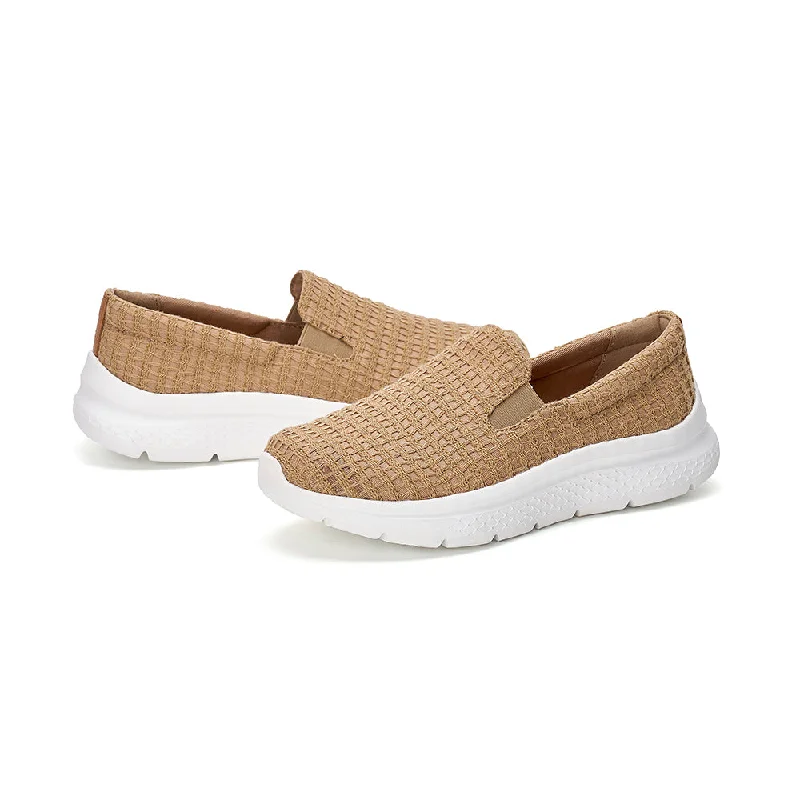 Men's loafers with a memory foam insoleMen's loafers with a memory foam insoleJOY&MARIO Women’s Slip-On Fabric Loafers in Camel-78531W