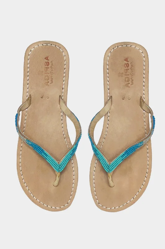 Men's sandals with a leather lining for comfortMen's sandals with a leather lining for comfortOmbre Flip Flops | Blue