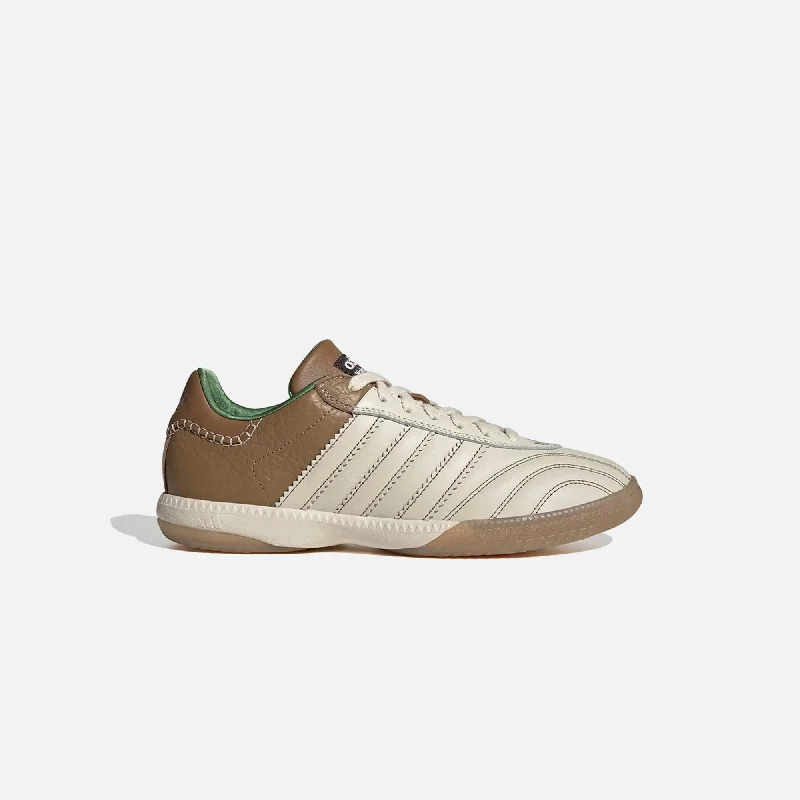 Men's skateboarding sneakers with a vulcanized soleadidas x Wales Bonner Samba - Wonder White / Brown