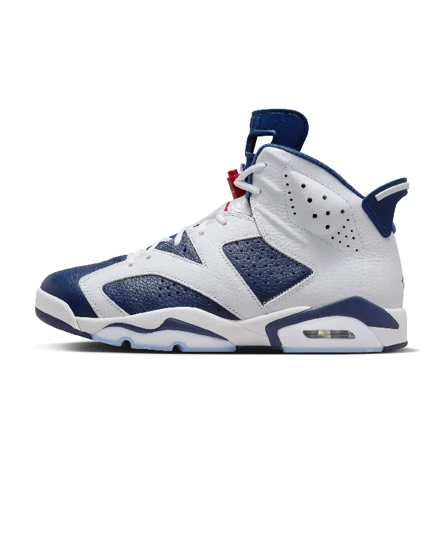 Men's camo - print sneakers for an edgy styleAir Jordan 6 Retro "Paris" - White / Varsity Red / Midnight Navy