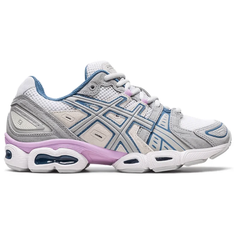 Men's memory - foam insole sneakers for added comfortWomen’s Asics Gel-Nimbus  9 ‘White/Mid Grey’ (Pastel Pink)