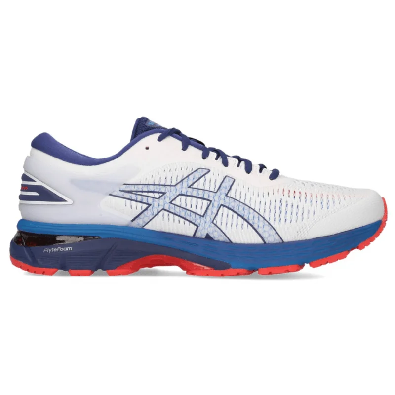 Men's sneaker boots with a mid - ankle heightMen’s Asics Gel-Kayano 25 ‘White/Blue Print’