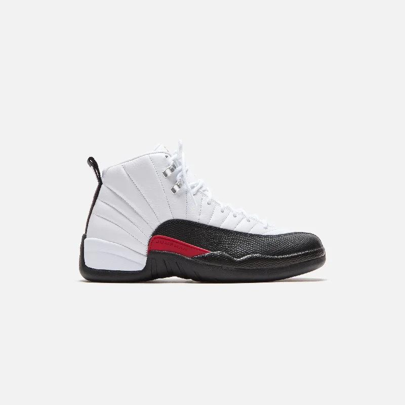 Men's tennis sneakers with a non - slip outsoleJordan Air Jordan 12 Retro - White / Gym Red / Black