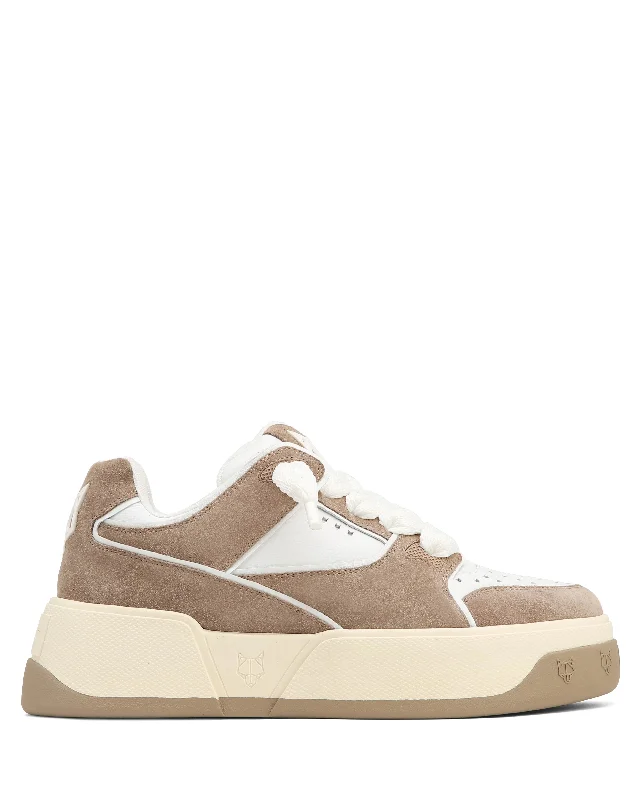 Men's chunky - sole sneakers for a trendy lookKash Suede Taupe