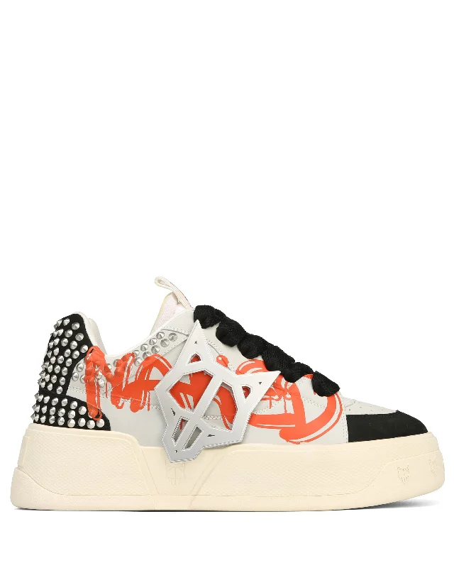 Men's chunky - sole sneakers for a trendy lookKosa Graffiti Black/White