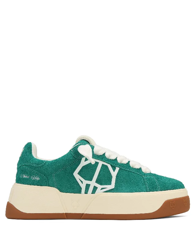 Men's narrow - width sneakers for a snug fitKray Hairy Cow Suede Forrest Green