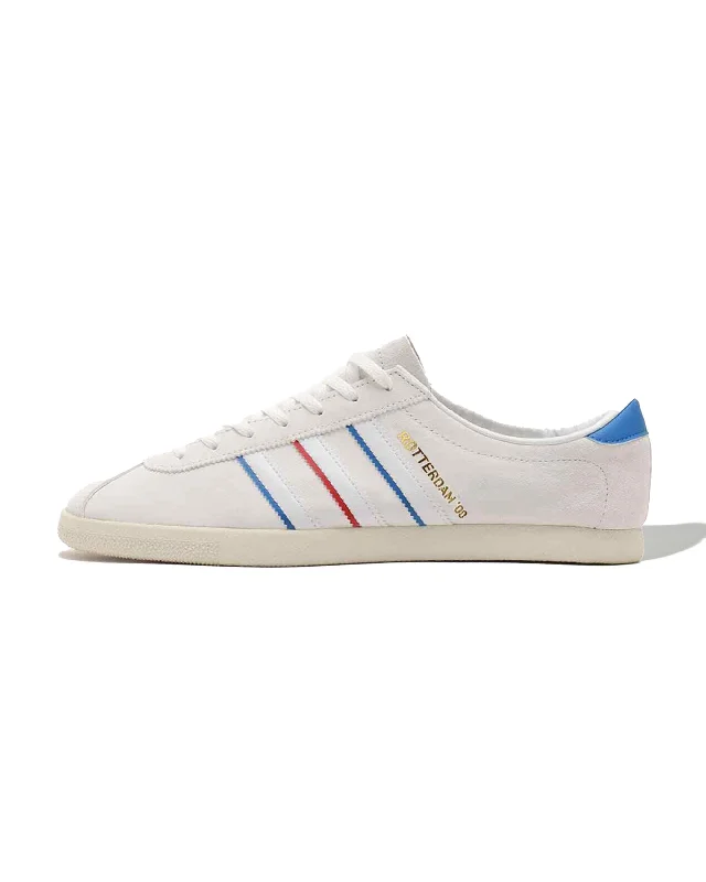 Men's fashion - forward sneakers with a unique tongue designRotterdam 00 - Cloud White / Blue bird / Better Scarlet