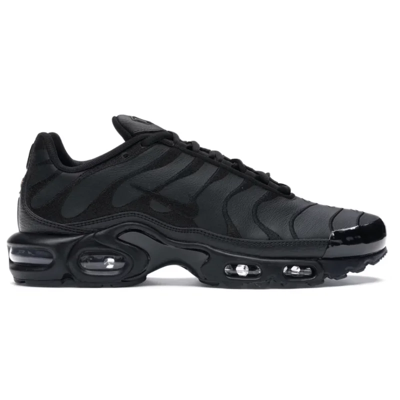 Men's low - profile tennis sneakers for a sleek lookMen’s Nike Air Max Plus TN ‘Black/Black’ (Leather Black)