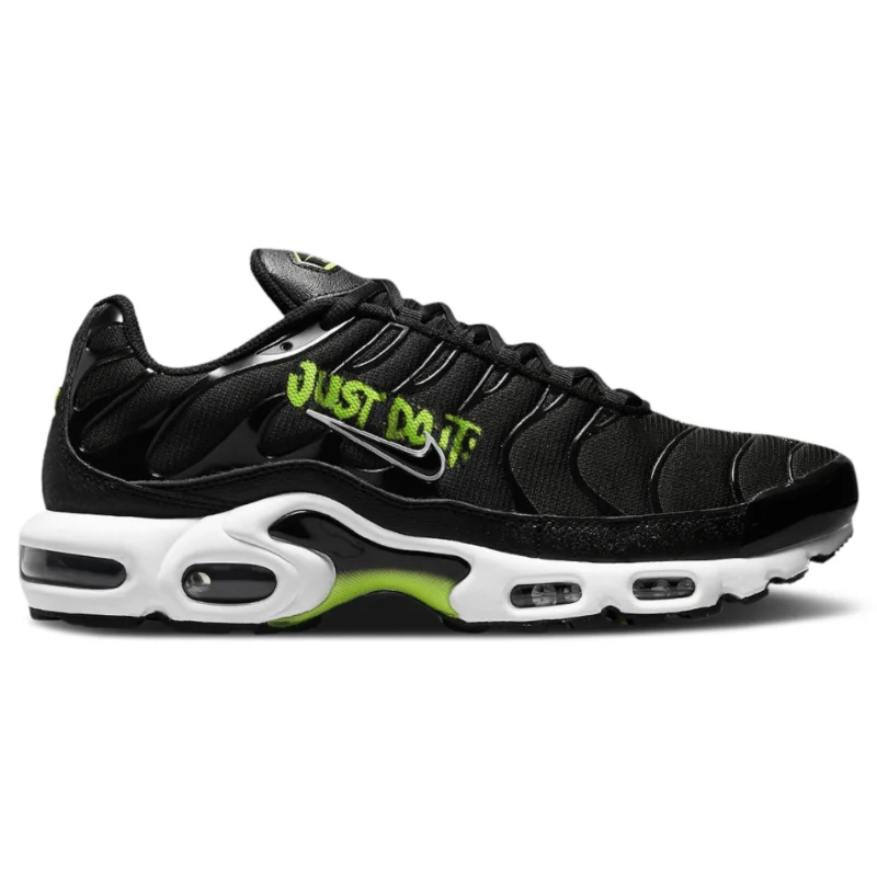 Men's fashion - forward sneakers with a unique tongue designMen’s Nike Air Max Plus TN ‘Black-White-Volt’ (Gremlin)